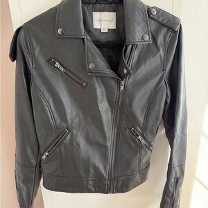 Wishlist Charcoal Leather Jacket